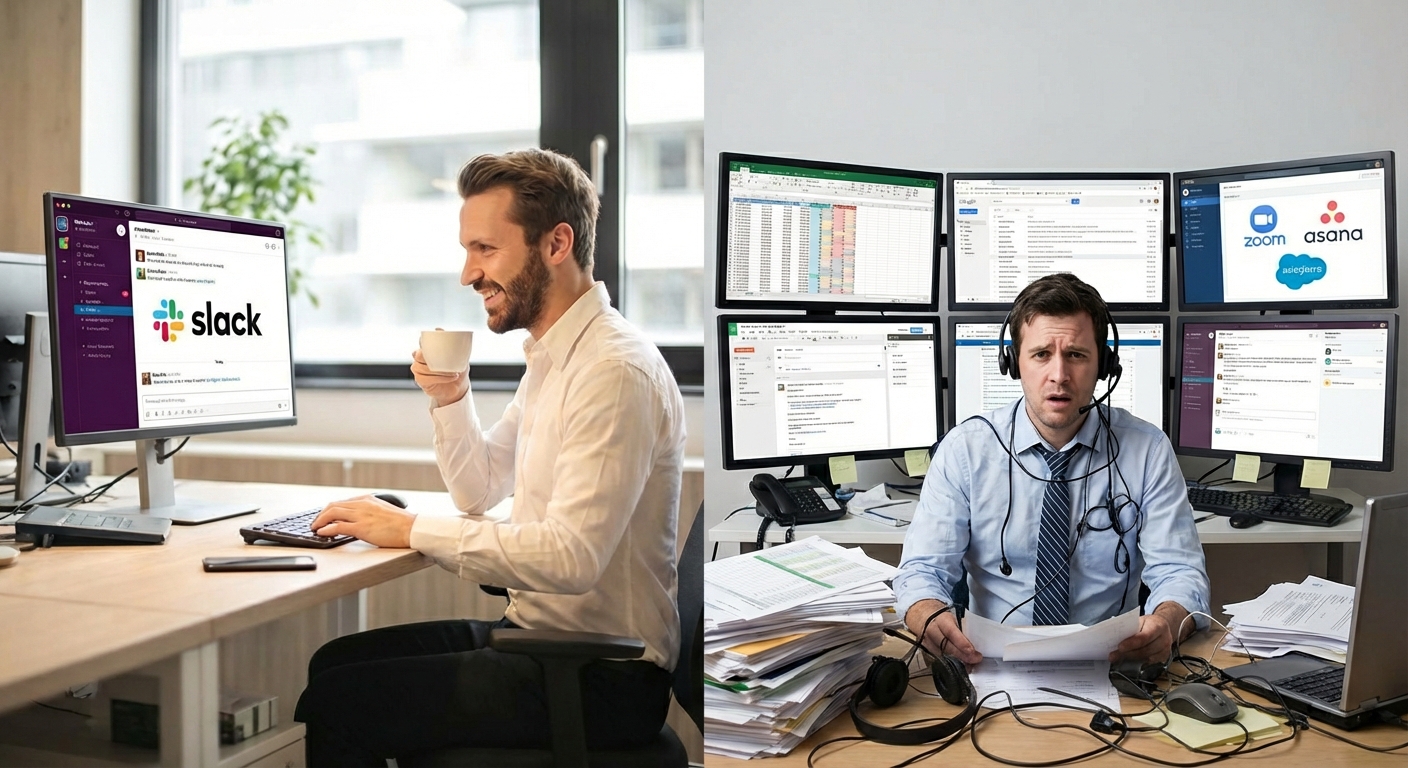 SalesBuddy Workflow vs Traditional CRM Chaos